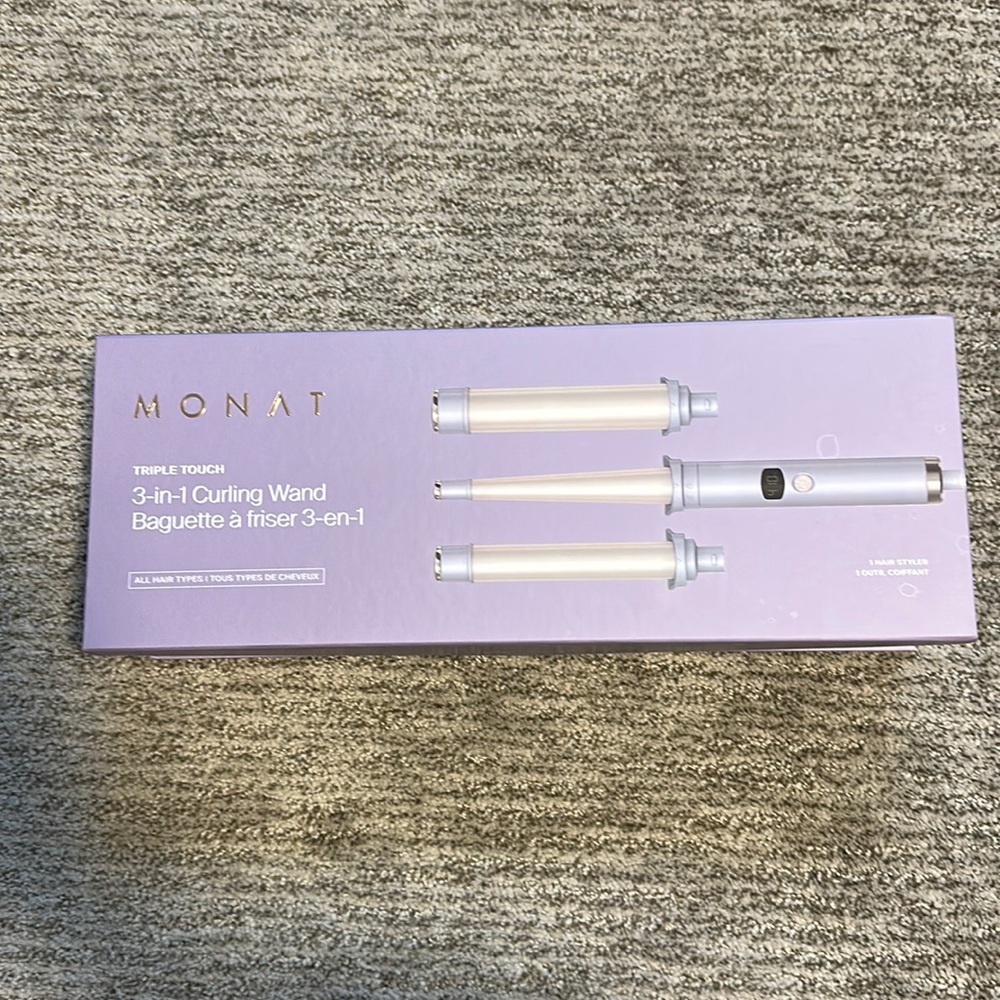 MONAT Triple Touch 3-in-1 Curling Wand